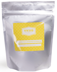 Чай зеленый Vkus изысканный жасмин в пирамидках на чайник 20 пакетиков
