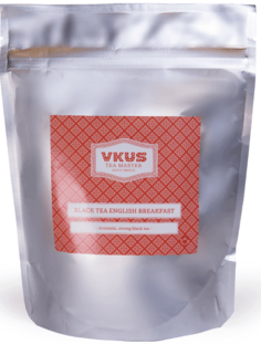 Чай черный Vkus английский завтрак в пирамидках на чайник 20 пакетиков