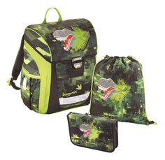 Ранец BaggyMax Fabby Green Dino 3 предмета 138630 Step by Step Hama