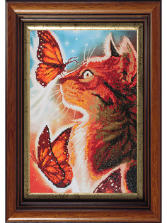 Мозаичная картина Кошка с бабочками 10013 Color KIT