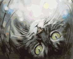 Картина по номерам ТМ Цветной "Кошечка в мечтах", 30x40 см