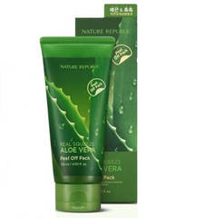 Маска-пленка с экстрактом алое REAL SQUEEZE ALOE VERA PEEL OFF PACK 120мл Nature Republic
