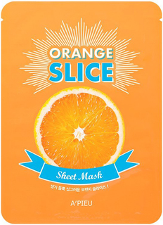 Осветляющие локальные маски APIEU Оrange Slice Sheet Mask с экстрактом апельсина Apieu