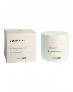 Пады очищающие DERMA PLAN Peeling Toner Pad 130мл THE Saem