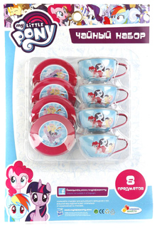 Набор посуды Играем Вместе my little pony, металл, 8 предметов, на блистере