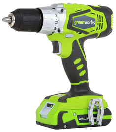 Аккумуляторная дрель-шуруповерт Greenworks G-24V (G24DD) 3701507UC