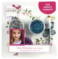 Гель-блестки для тела и лица Lucky Т11929