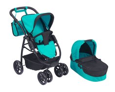 Коляска для куклы 2 в 1 Buggy Boom Amidea 9000 Бирюзовая Melobo