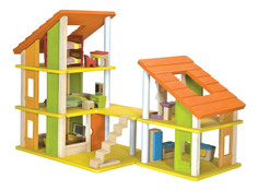 Кукольный дом PlanToys Кукольный Домик Шале с Мебелью