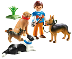 Игровой набор Playmobil Отель для животных Тренер собак