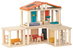 Конструктор деревянный PlanToys Creative Play House Кукольный домик с мебелью 7610