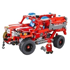 Конструктор пластиковый Decool Technic 3375 Аварийно-спасательная машина 2 в 1