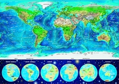 Пазл Educa Неоновая карта мира 1000 деталей