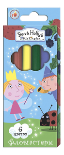 Фломастеры Ben & Hollys Little Kingdom Фломастеры толстые 12 цветов