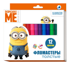 Фломастеры Миньоны 12 цветов Minions
