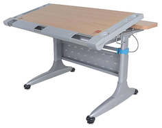 Стол Comf-Pro Токио без ящика 00055-2 Бук/Серебро