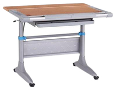 Стол Comf-Pro Токио-2 с ящиком Бук/Серебро 00051-2