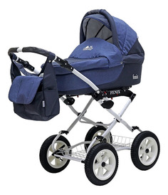 Коляска 2 в 1 BartPlast Fenix Classic темно-синий