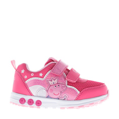 Кроссовки со светодиодами Peppa Pig для девочки розовые, р.27