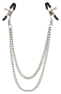 Зажимы на соски с цепочкой Tiered Nipple Clamps California Exotic Novelties