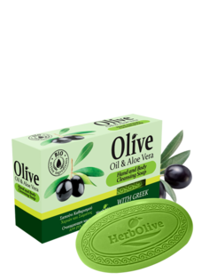 Оливковое мыло Herbolive с алоэ-вера 90 гр