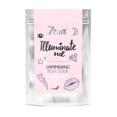 Кофейный скраб для тела Vilenta 7 Days Illuminate Me Rose Girl Мерцающий 200 г