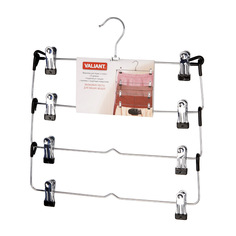 Вшалка 4-уровнвая с зажимами складная, металл, Valiant 181B07
