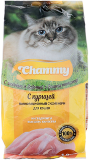 Сухой корм для кошек Chammy, курица, 1,9кг
