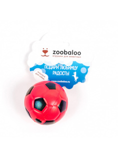 Игрушка для собак Zoobaloo мяч губчатый футбольный, большой, 6,5 см