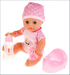 Пупс интерактивный baby Love с аксессуарами пьет писает Shantou Gepai YL1712D