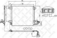 Радиатор кондиционера Stellox 1045023SX