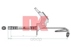 Шланг тормозной Nk 853666 НК