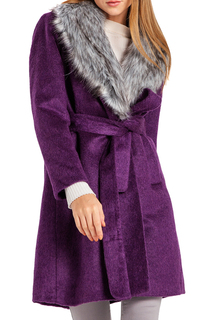 Пальто женское BGN фиолетовое 42-XL