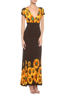 Платье женское МадаМ Т коричневое 50