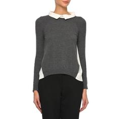 Джемпер женский Atos lombardini серый/ белый L