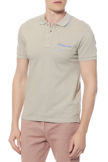 Поло мужское HENRY COTTONS коричневое M