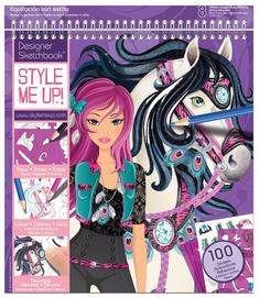 Альбом для рисования Style Me Up Модная наездница No Brand