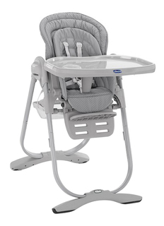 Стульчик для кормления Chicco Polly Magic light grey