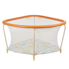 ГЛОБЭКС Манеж детский УГОЛ Оранжевый 1100x1100x770 1102 Globex