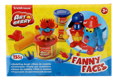 Пластилин Erich Krause Funny Faces 3 шт.