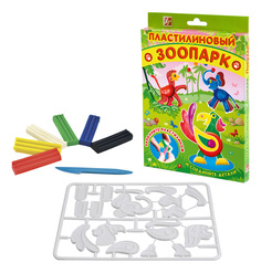 Набор для лепки из пластилина Луч Пластилиновый зоопарк. Попугай 6 цветов