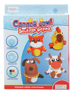 Набор для лепки из пластилина Zhorya Сделай сам. Веселая ферма
