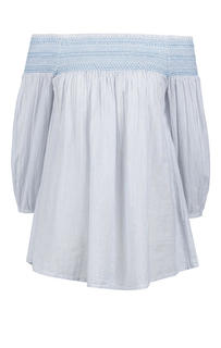 Блуза женская BLUE SEVEN голубая 48