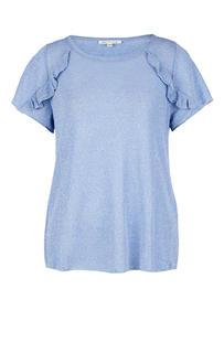 Футболка женская Kocca P19PTS950805UN0000 72121 синяя/серебристая M