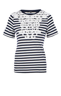 Футболка женская Vero Moda 10210416 синяя/белая M