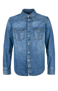 Рубашка Мужская Calvin Klein Jeans синяя 48