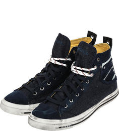 Мужские кеды DIESEL Y00023 P2180 H3303 синие/голубые 44