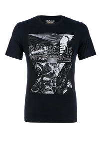 Футболка мужская Barbour черная 50