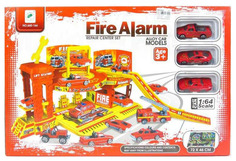 Набор Shantou «Паркинг», пожарное депо с 3-мя машинками