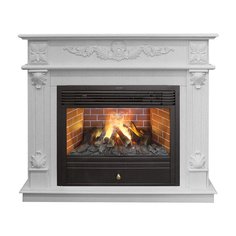 Стильный электрокамин Real-Flame Philadelphia 26 WT с очагом 3D Novara